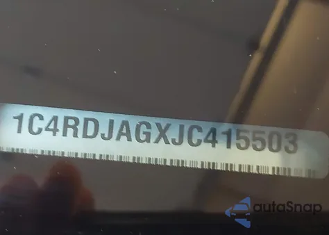 2018 Dodge Durango Sxt Awd z USA, uszkodzony, nr VIN 1C4RDJAGXJC415503